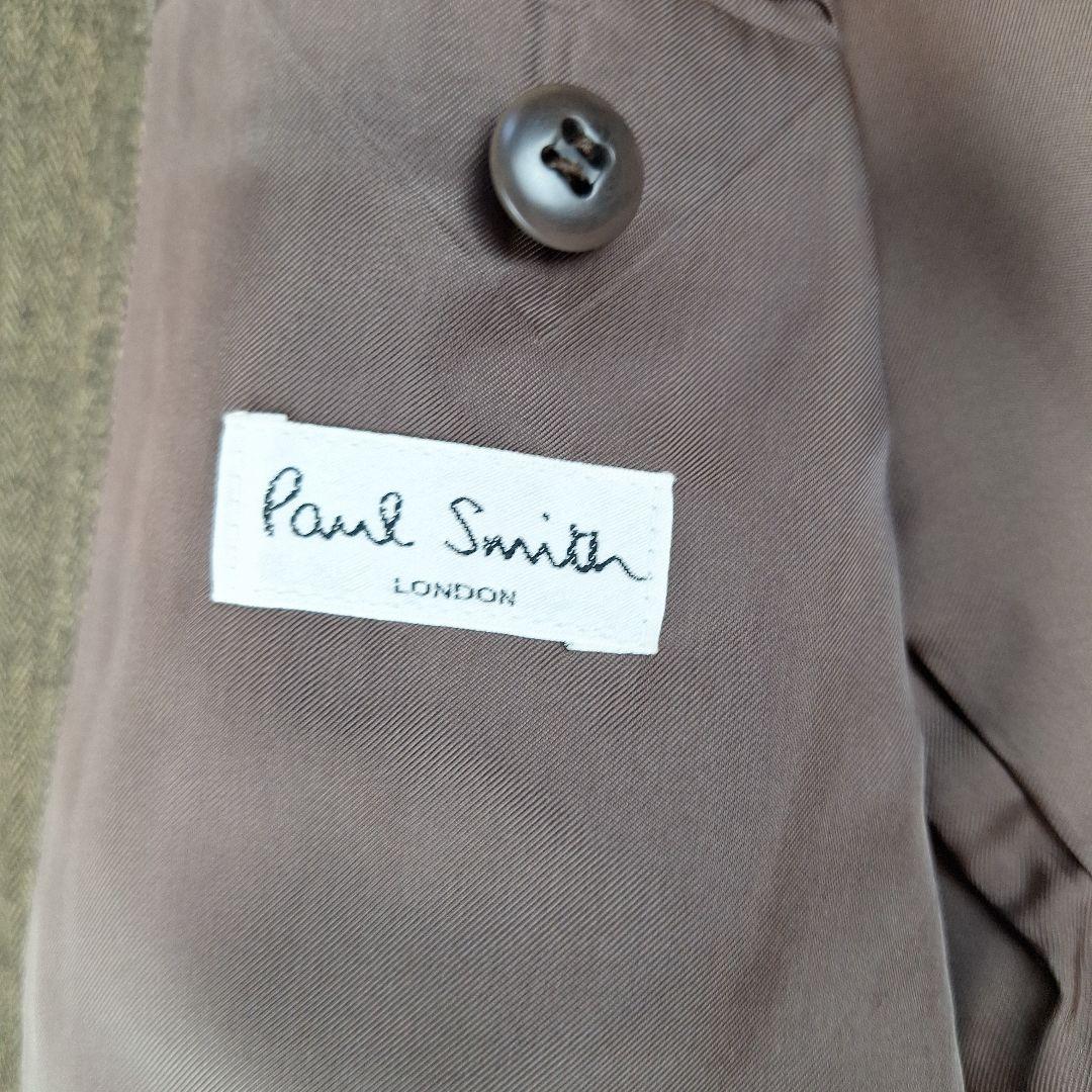 ポールスミス　ヴィンテージスーツセットアップ　ヘリンボーン　ブラウン　M