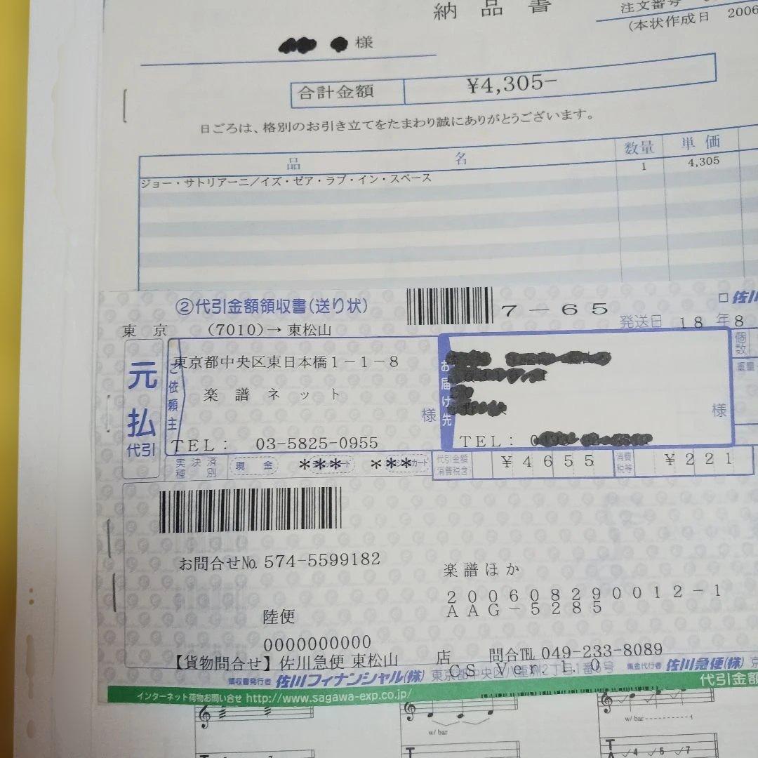 輸入楽譜JOE SATRIANI IS THERE LOVE IN SPACE？