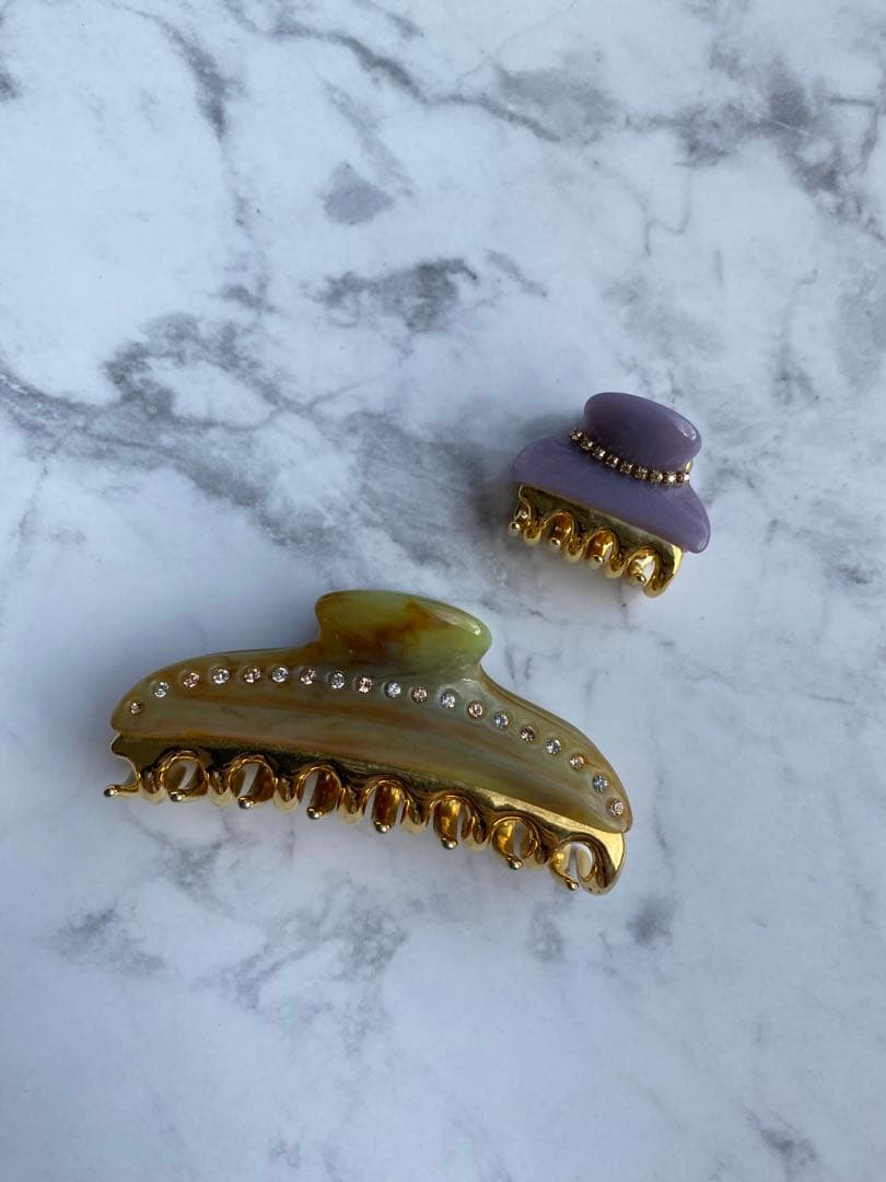 ほ*ん様 acca ヘアクリップ　大　バンス　クリップ　アッカ　ベージュ