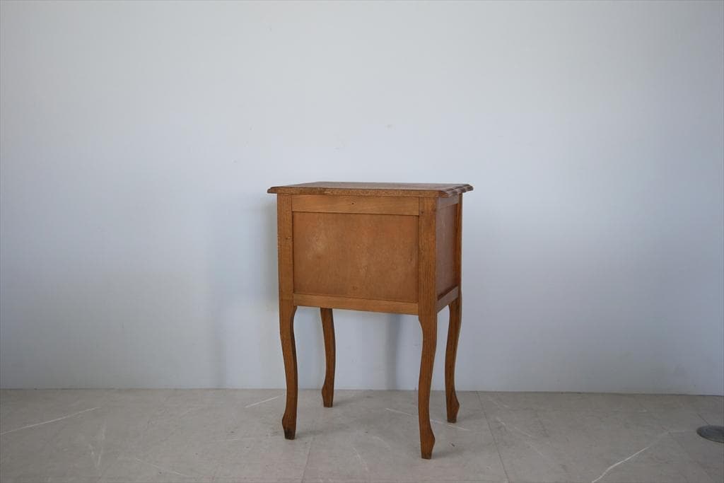 フランスアンティーク木製ベッドサイドキャビネット/ナイトテーブル90-143-1