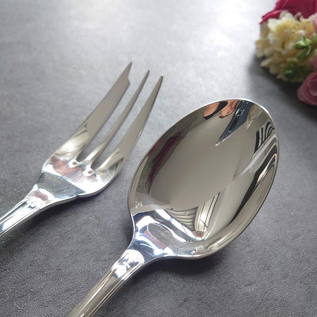 美品 クリストフル マルメゾン サービングフォーク サービングスプーン