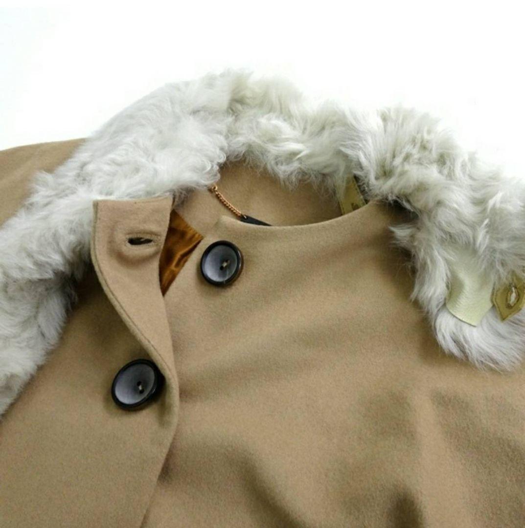 【新品】Karl Donoghue 高級ウール ミドル丈ノーカラーコート