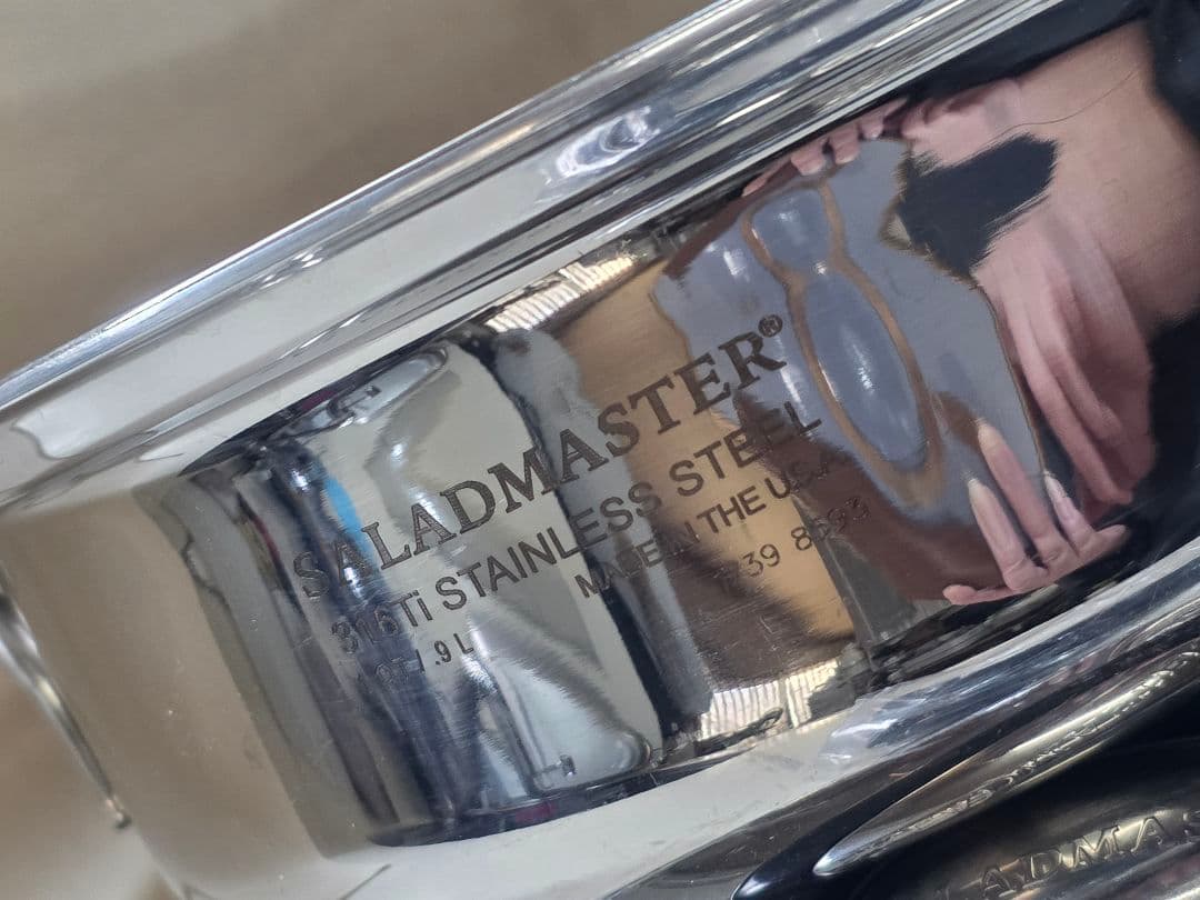 ◇leeds◇SALADMASTER （１コート）ステンレス深型鍋■中古■