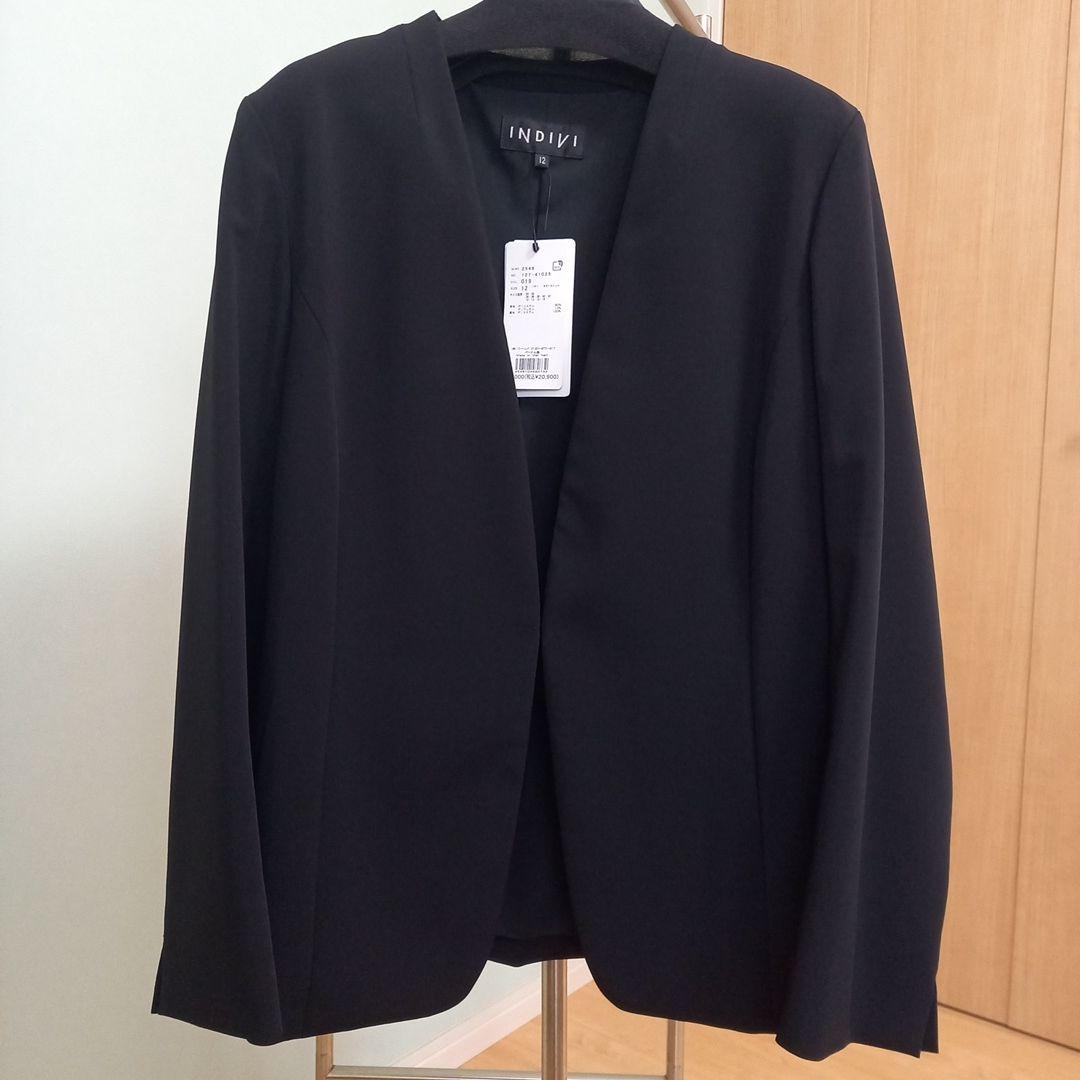 INDIVI　ノーカラージャケット　size12