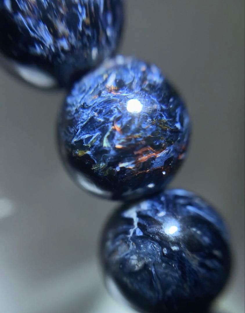 ⭐️希少石⭐️ブルーピーターサイト　ブレスレット　テンペストストーン