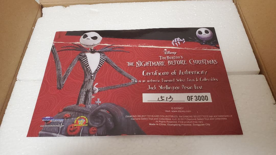 ナイトメアビフォアクリスマス　ホットトイズ　スタチュー　フィギュア