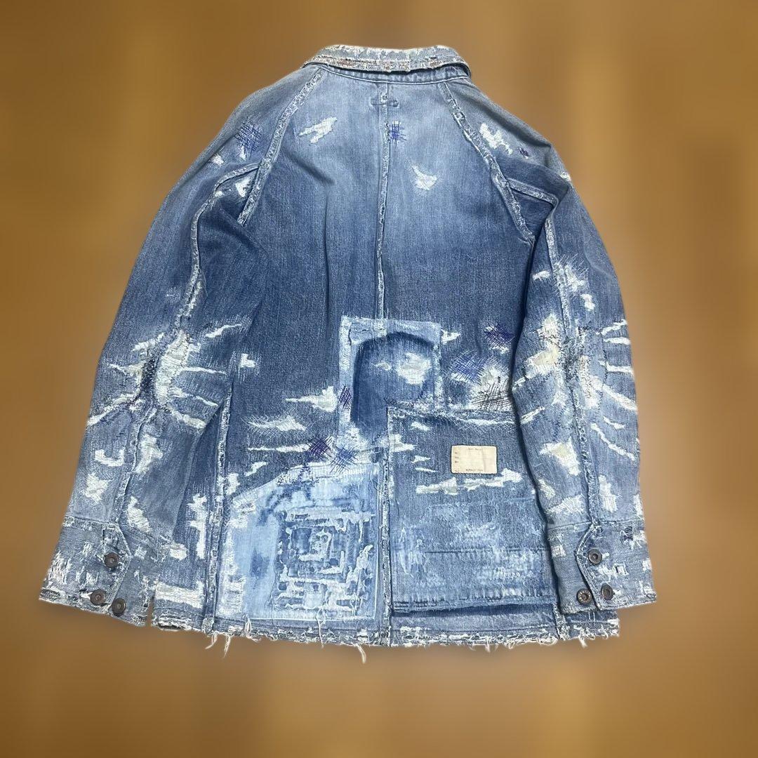 【希少】【美品】Kapital　Kountry　BORO　デニム　カバーオール③