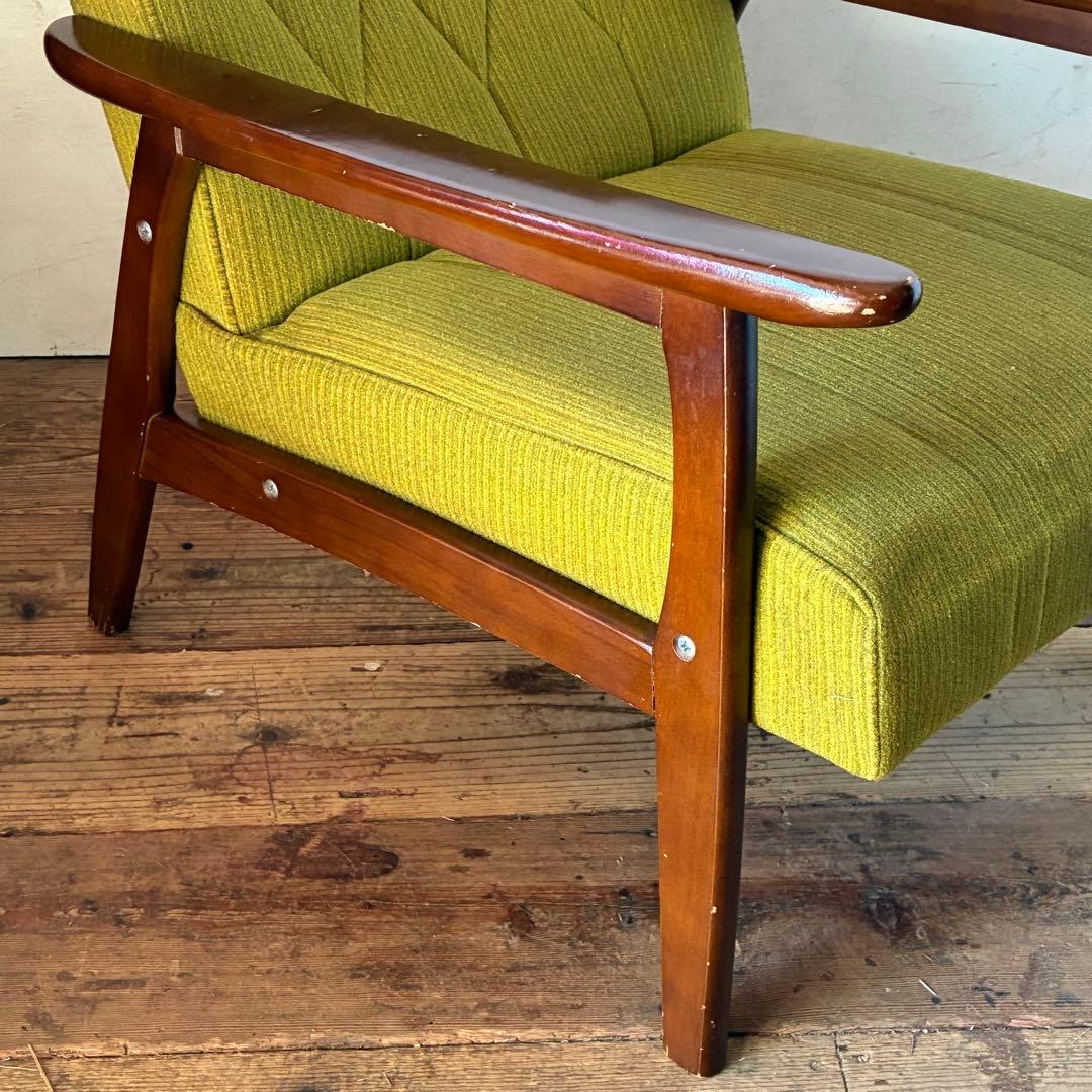 国産ヴィンテージ レトロ 1人掛けソファ ミッドセンチュリー ①