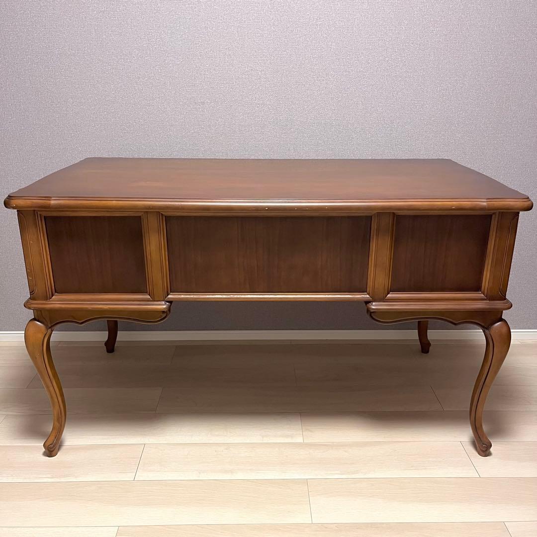 【送料無料】カリモクkarimoku 「ネオクラシック」 両袖デスク　書斎　猫脚