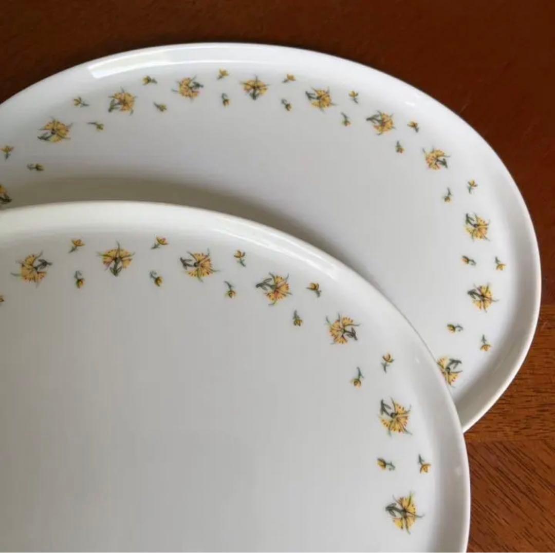 【未使用美品】レイノー・リモージュ★ブーゲンビリア★オーバルプレート　3枚