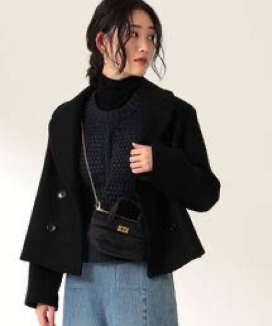 Emily Demi-Luxe BEAMSピーコートブラック未使用タグ付き