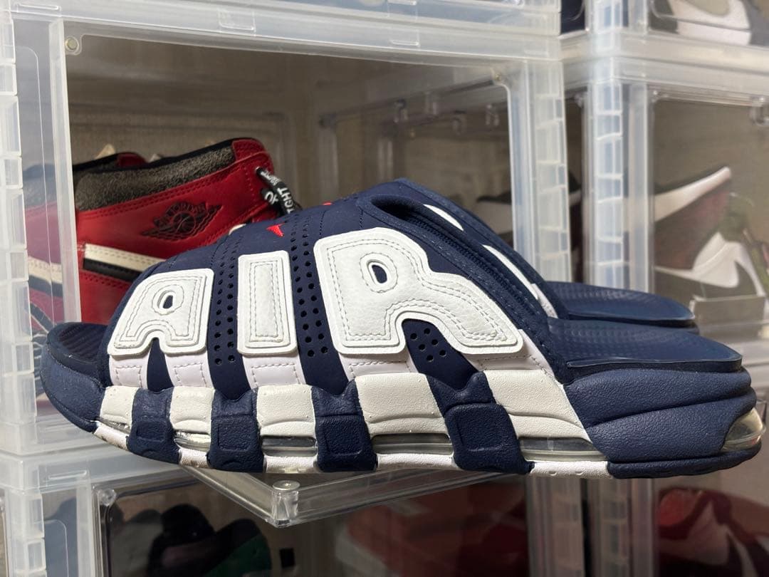 Nike AIR スライドサンダル ネイビー/ホワイト　fq8699 400