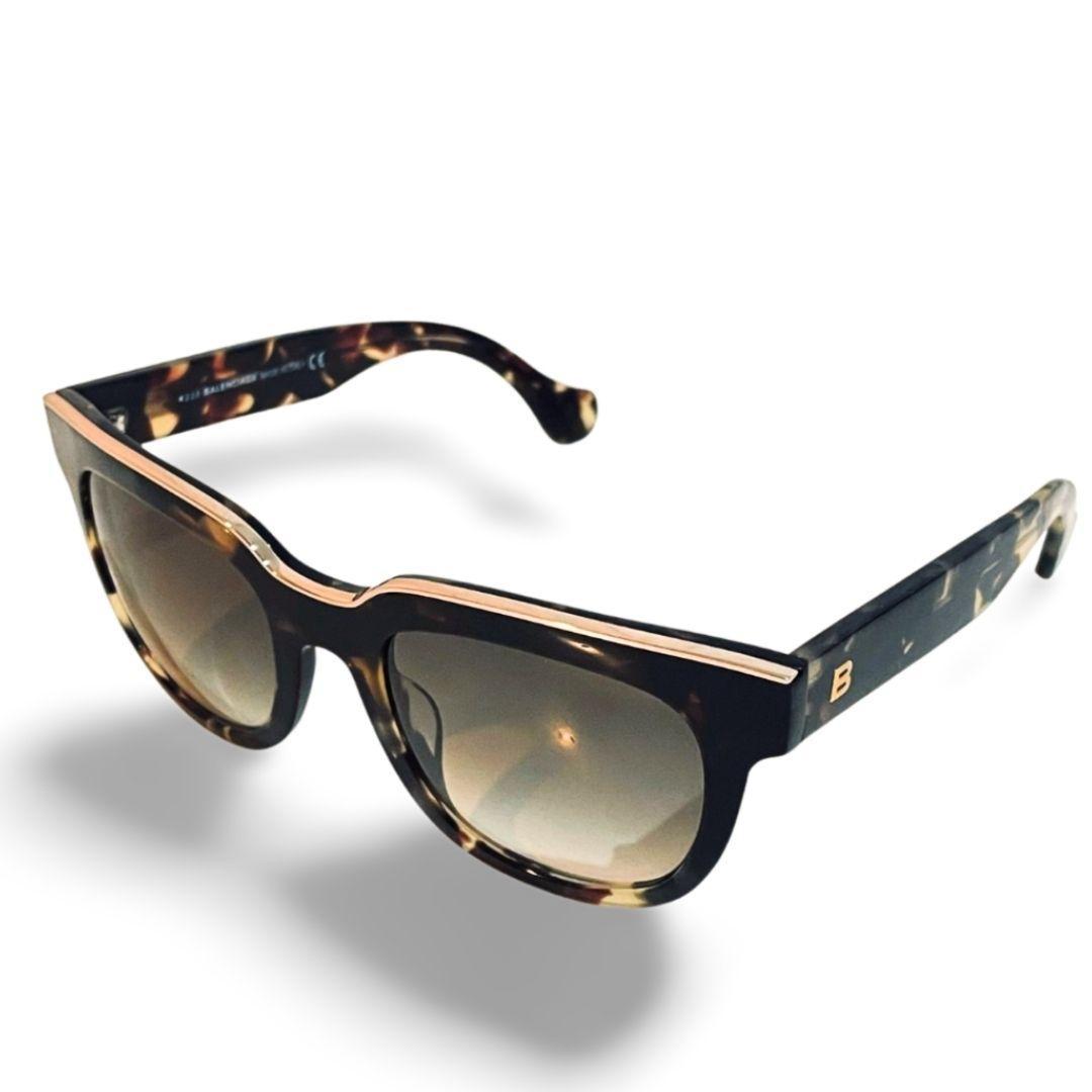BALENCIAGA サングラス BA6052P べっ甲 ブラウン バレンシアガ