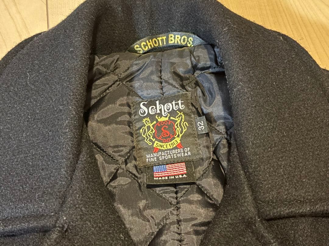 ショット　ワンスター　ピーコート　ライダース　ジャケット　フロントジップ