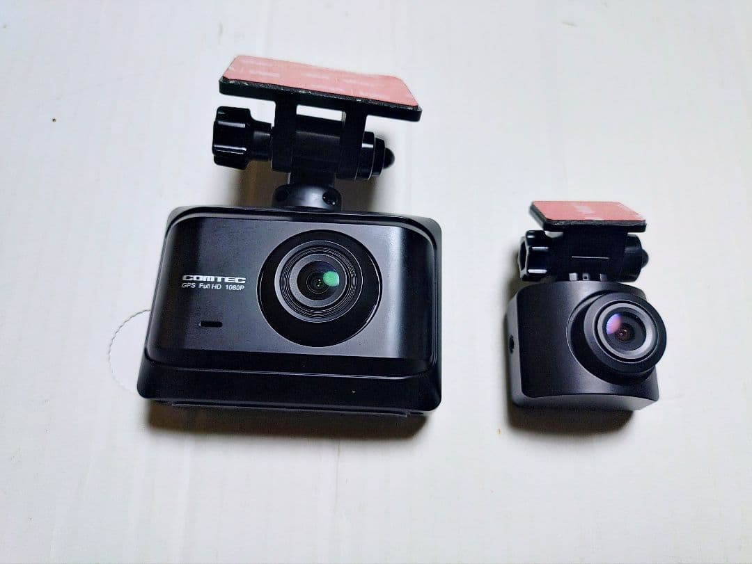 マルトク商会コムテックZDR-016型前後2カメラ完全作動確認フルセット