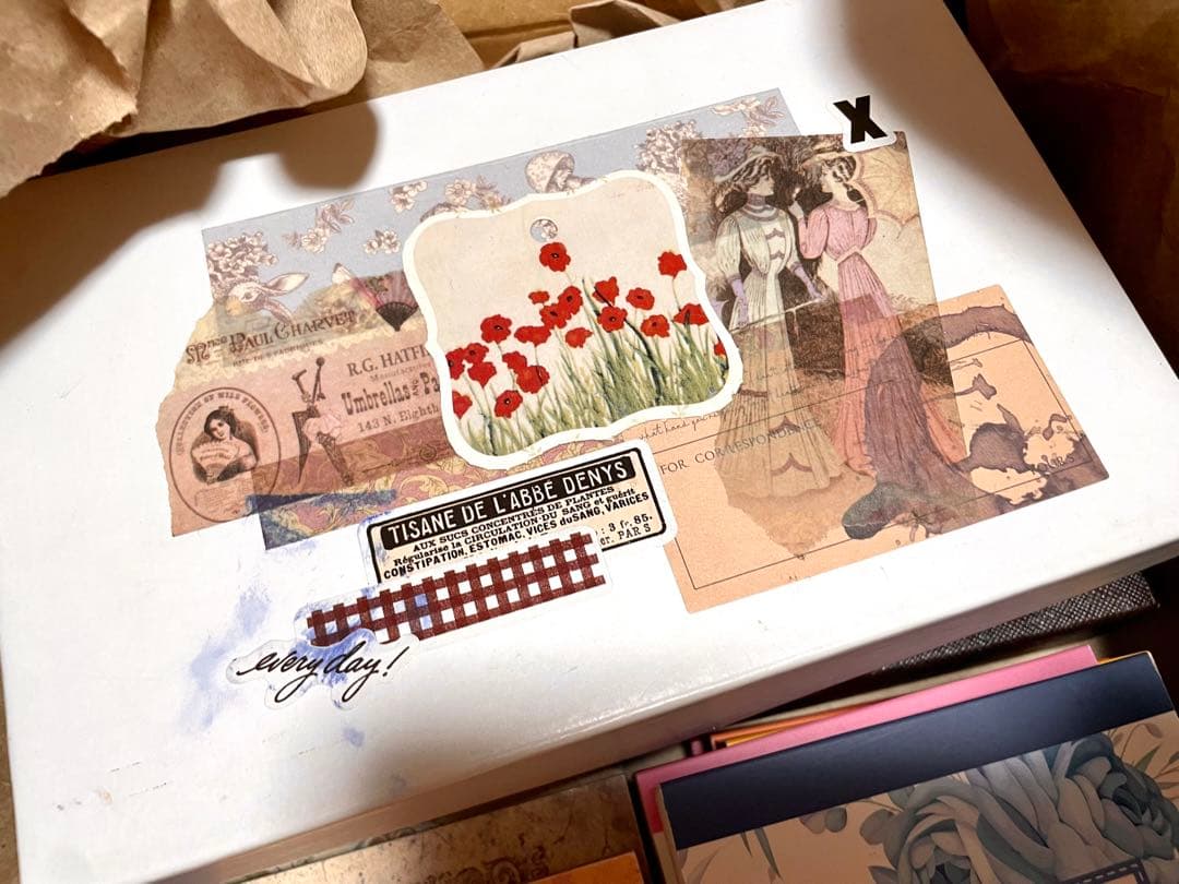 【大量】コラージュ素材 まとめ売り 整理　最後の箱！