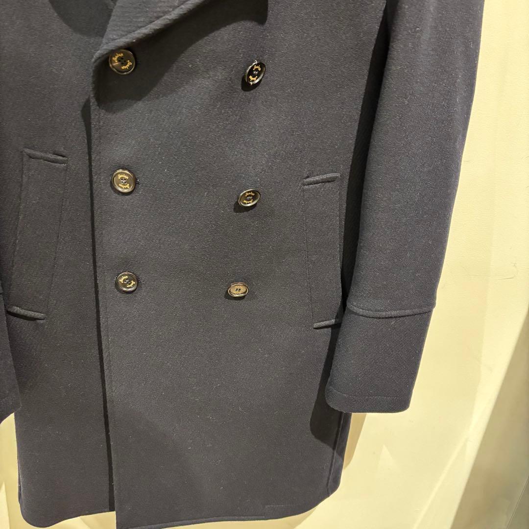 【美品】Sealup BEAMS F別注 ロングピーコート ネイビー 46