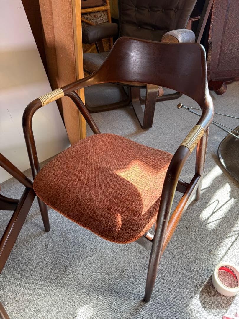 オールドキツツキ 飛騨産業 アイガーチェア アームチェア 2脚 Gマーク名作