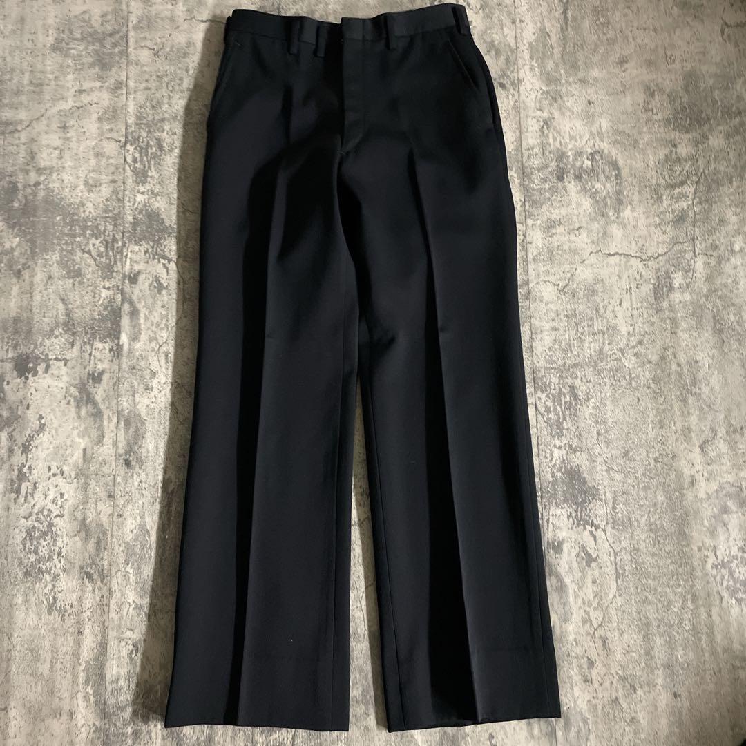 極美品 Apollo特注 極上ブラックウール ダブルスーツ 黒艶 セットアップ