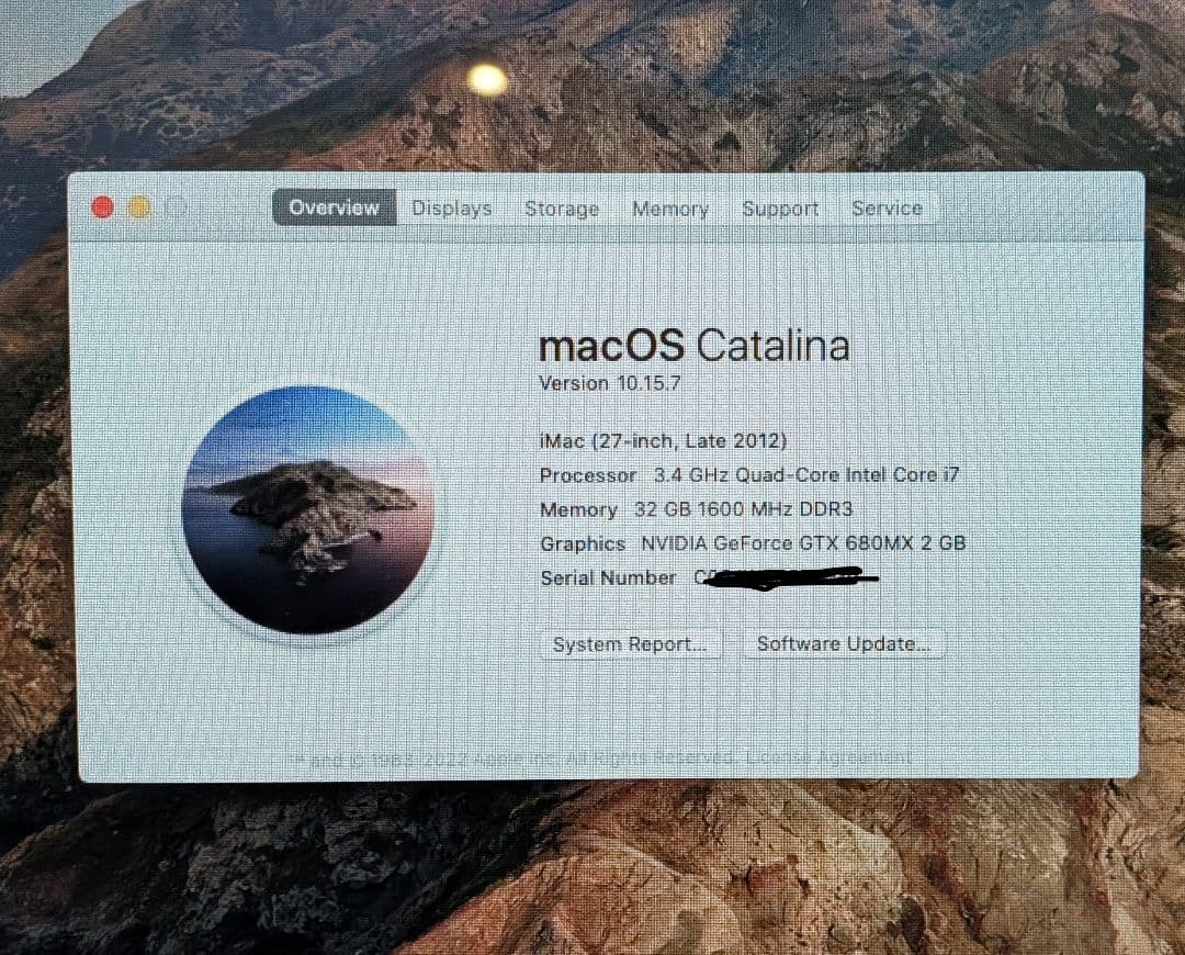 Apple iMac 27インチ メモリ32GB ストレージ3TB