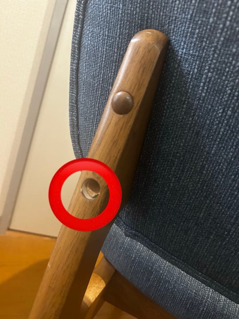 ニトリリビングダイニング1人用チェアNシールド リラックスワイド MBR/TBL