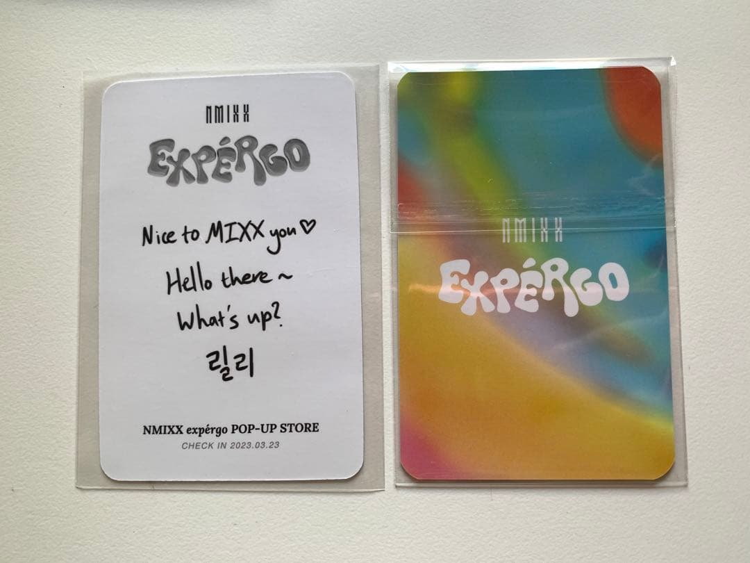 NMIXX EXPERGO ポップアップ　popup リリー　セット