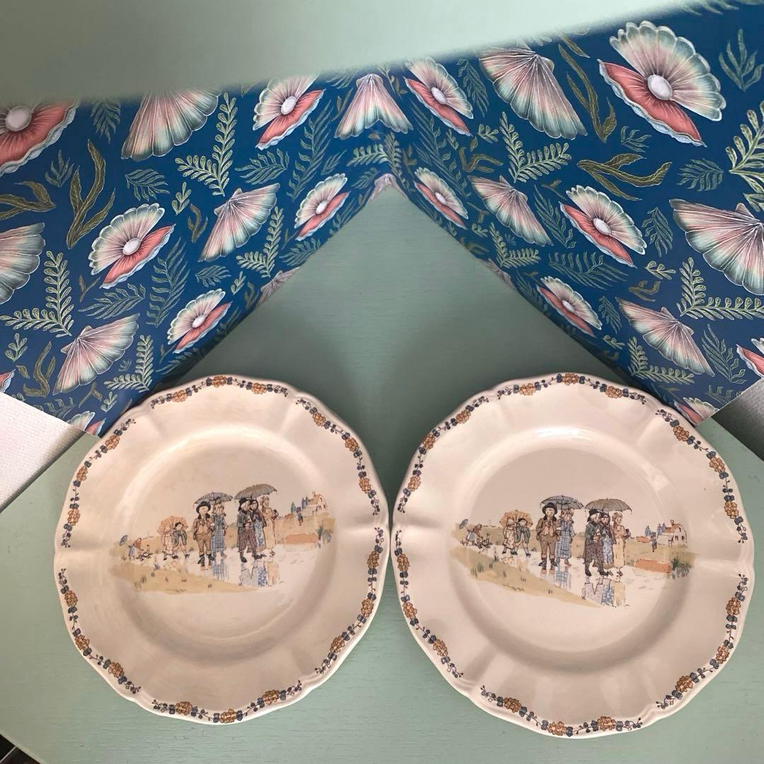 サルグミンヌ アンファンリシャール　デザート皿セット【C】フランスアンティーク