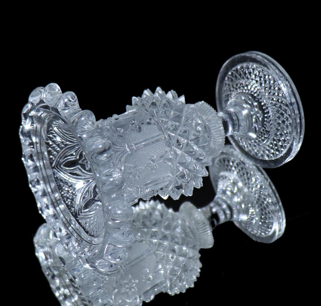 オールド・バカラ 珍品 1830年 美術館級 重厚花瓶 星型 スター 切子グラス