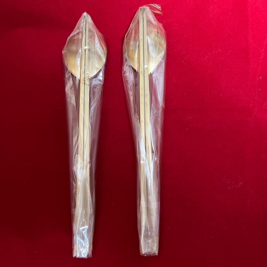 韓国　カトラリー　真鍮（しんちゅう）2セット　SMFギフトボックス付き