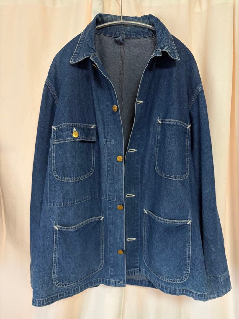 80s USA製 Carhartt カーハート カバーオール チョアコート L