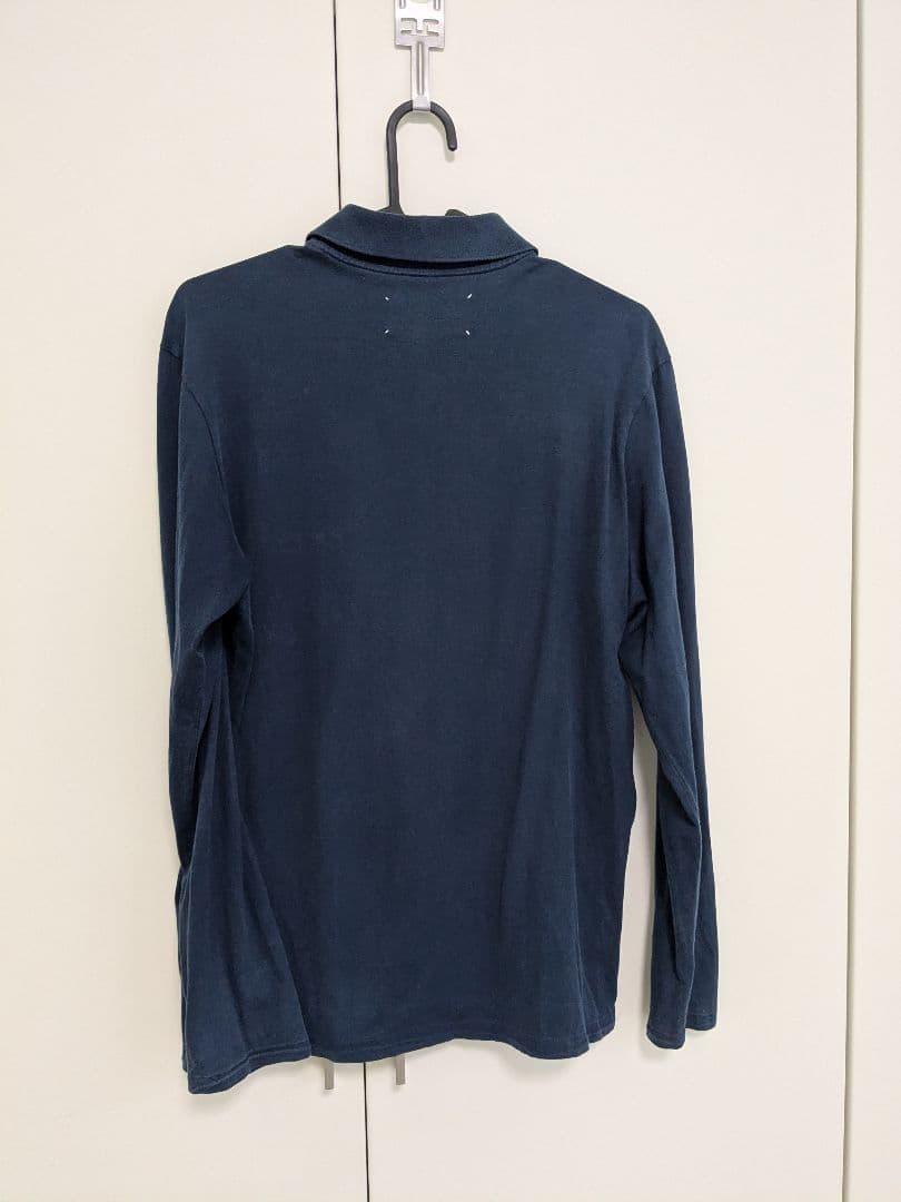 メゾン・マルジェラ ネイビー 長袖ポロシャツ Lサイズ メンズ