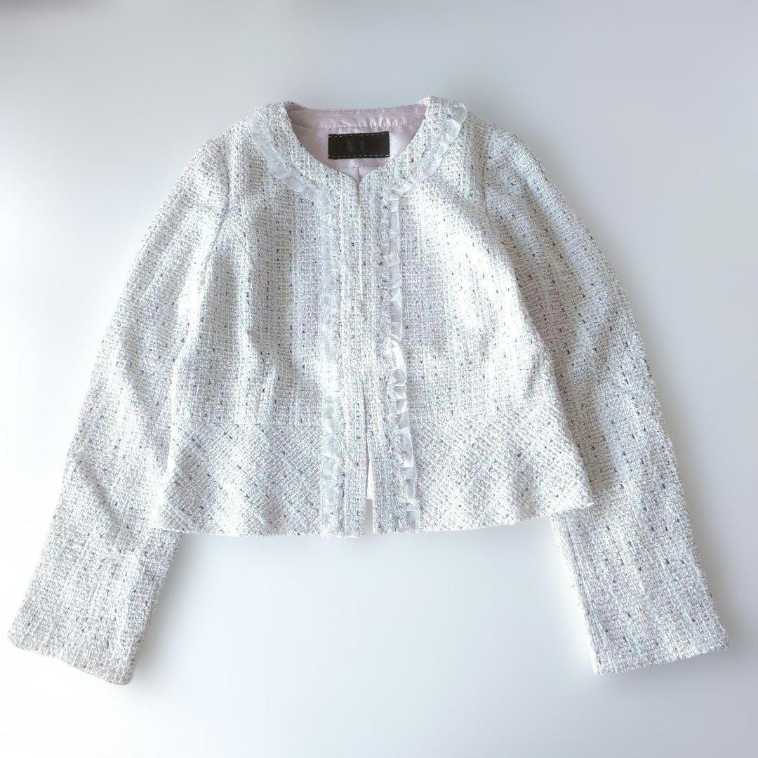 2023トゥービーシックファンシーツイートノーカラージャケット82500円　42