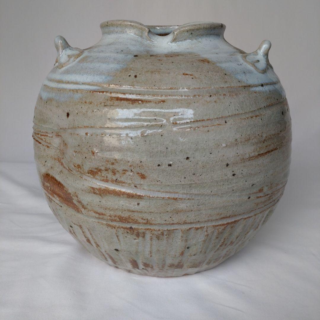 赤膚焼花瓶　赤膚焼花器　赤膚焼壺