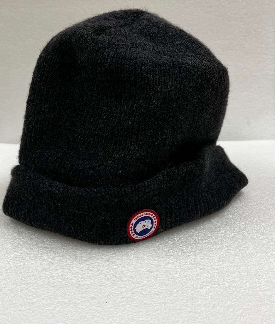 【美品・正規品】  メリノウール ニットキャップ濃いグレー