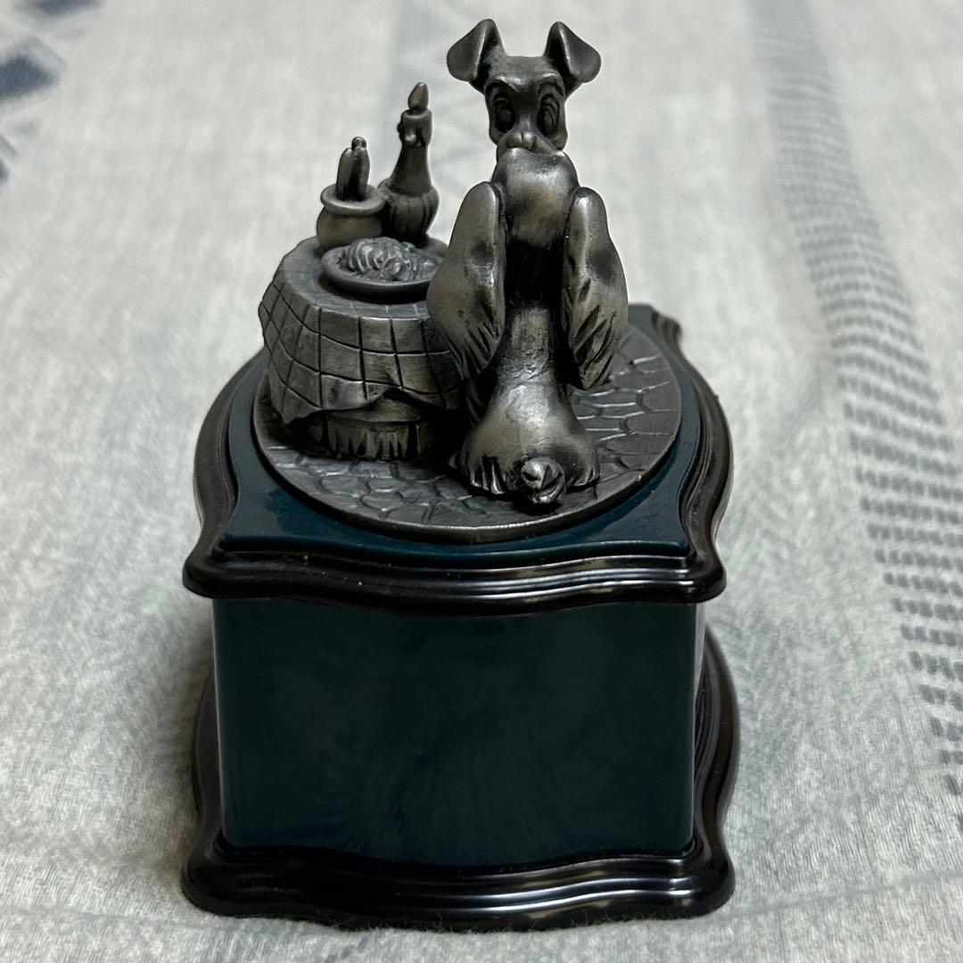 Disney　わんわん物語　レディ＆トランプ　オルゴール　小物入れ　ララルー