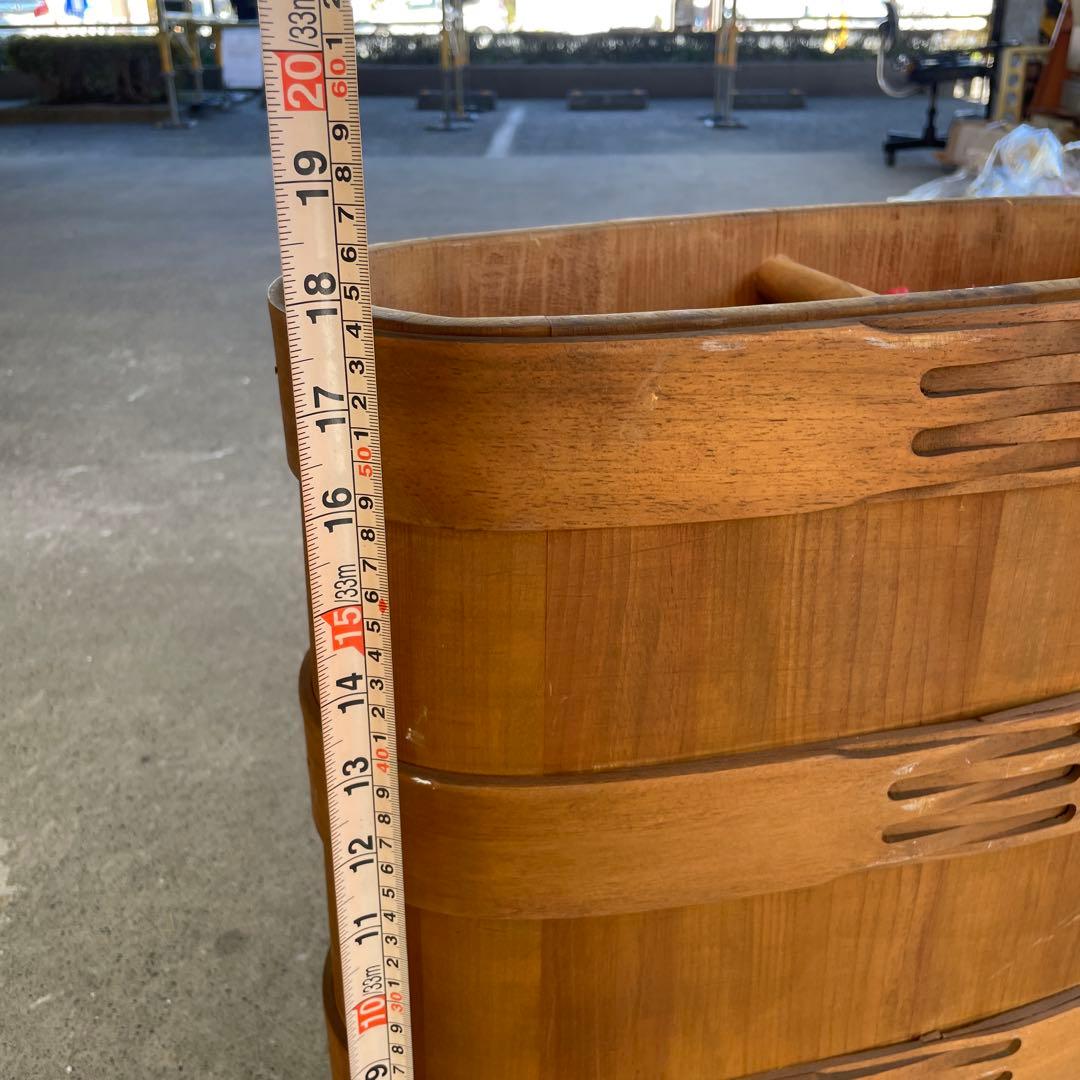 木製楕円形花器 スイス製