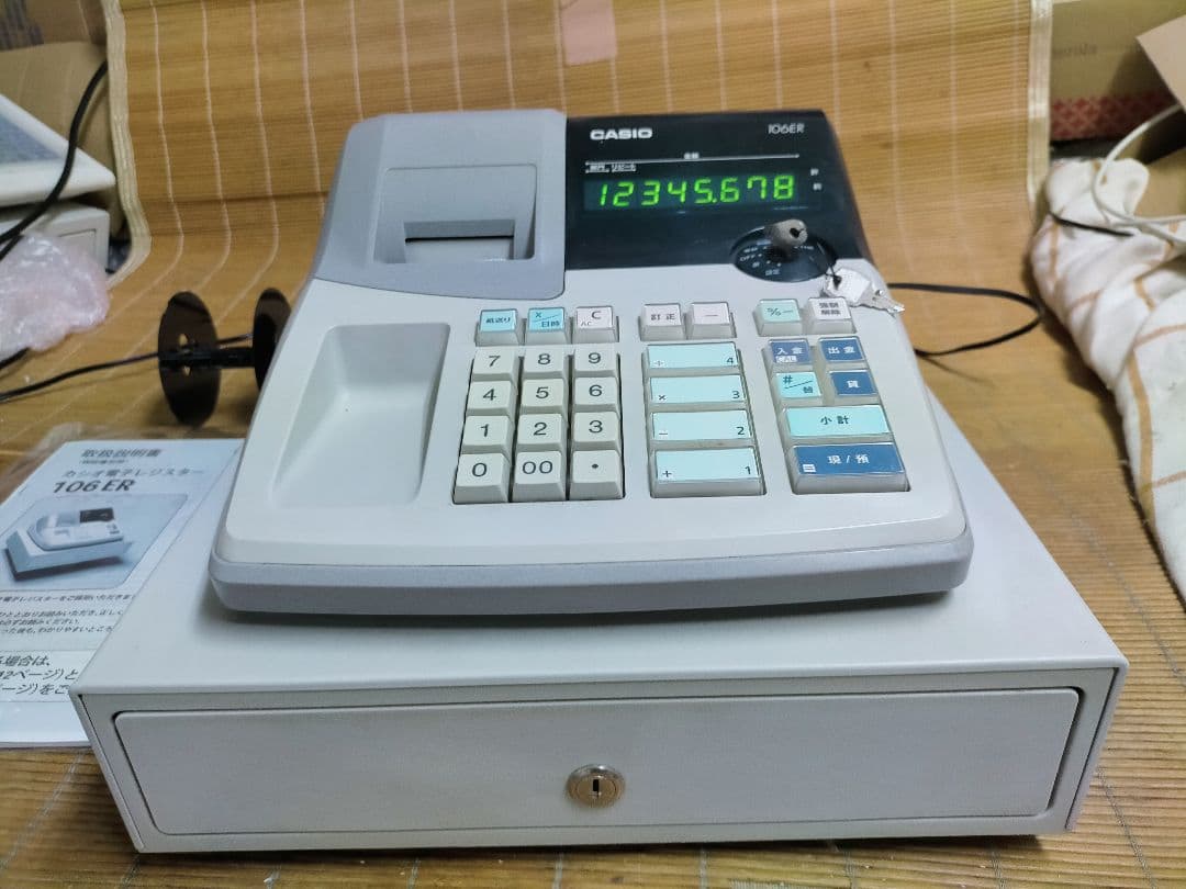 カシオレジスター　106ER　簡単便利特殊　送料込　000550