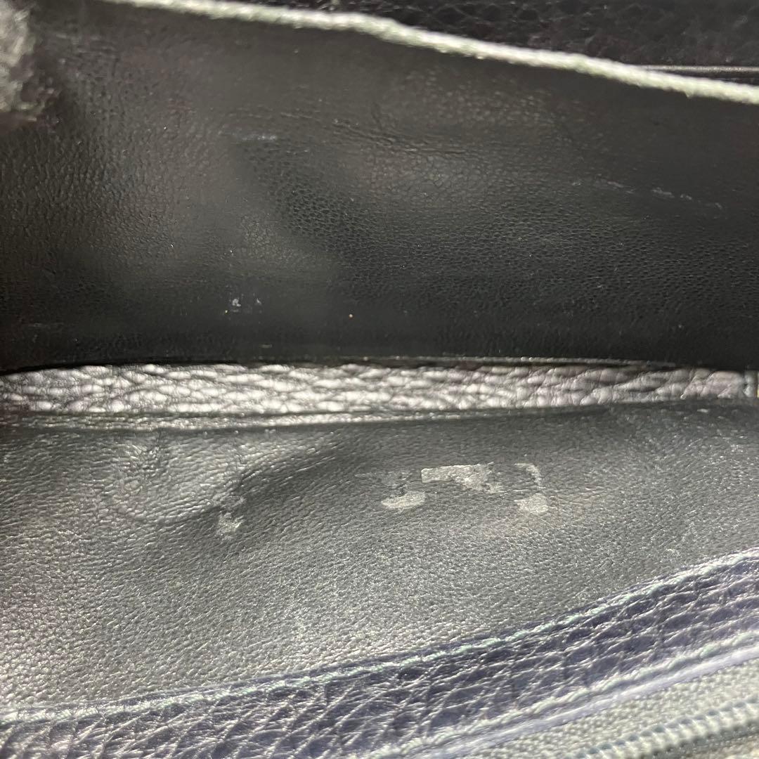 グッチ✨ディアマンテ バンブー ラウンドファスナー キャンバス レザー 長財布