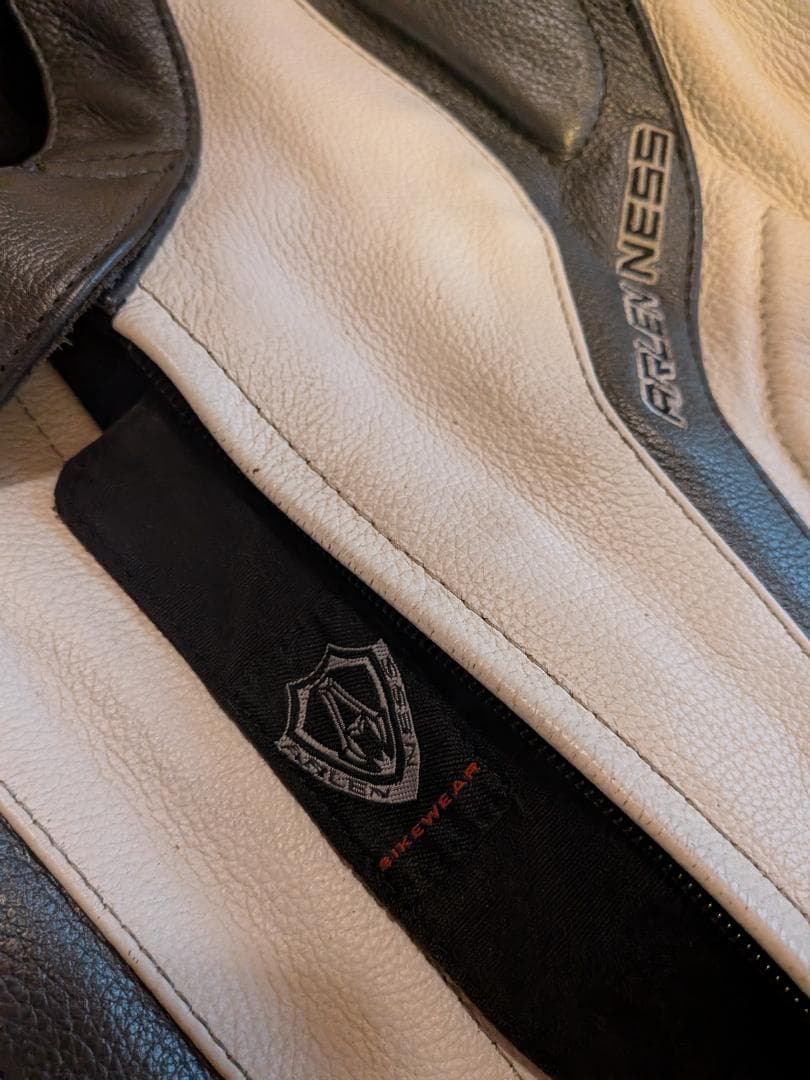 ARLEN NESS レザー ジャケット ホワイト/ブラック