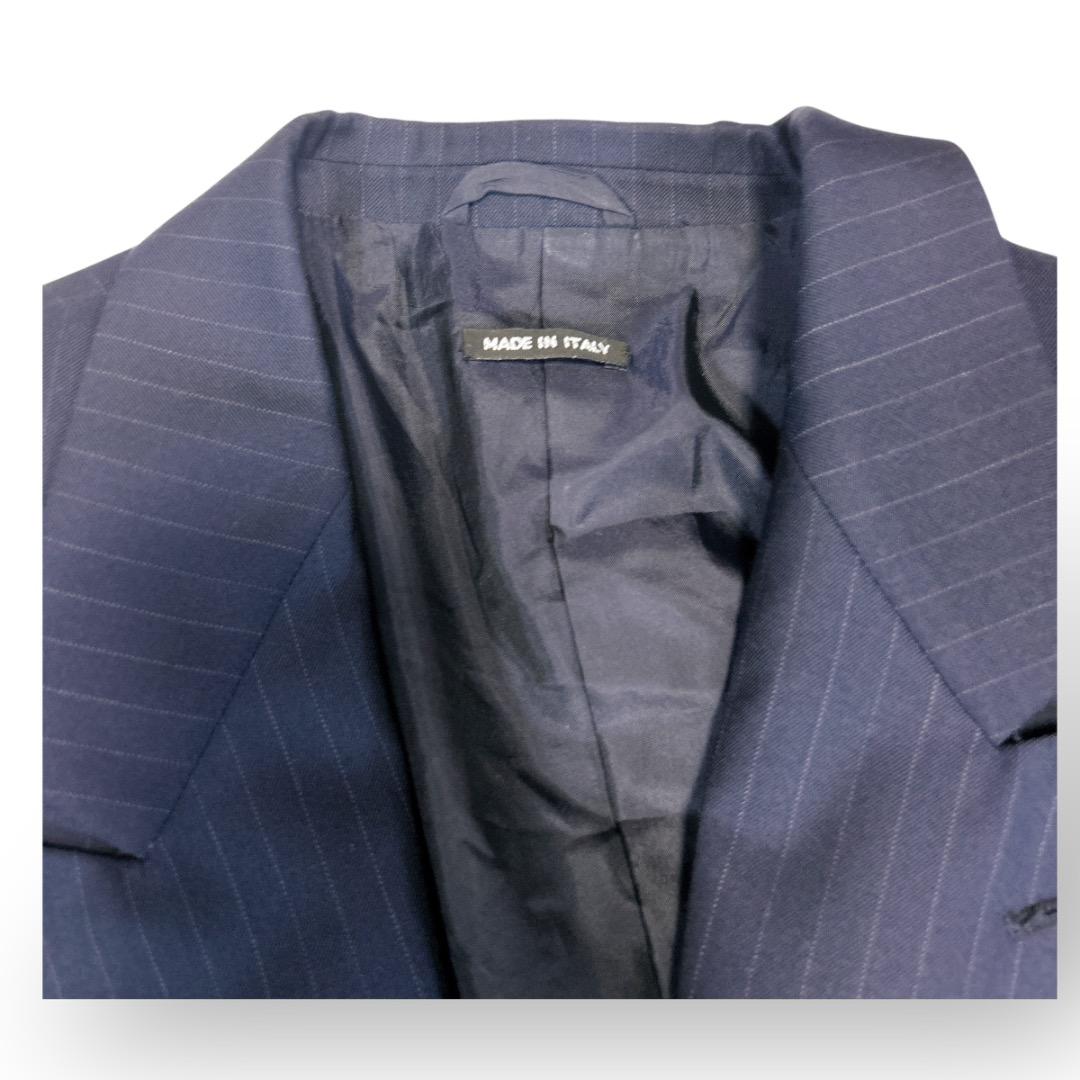 美品　ジョルジオアルマーニ　紺ブレ　セットアップ　ネイビー　紺色　高級　イタリア