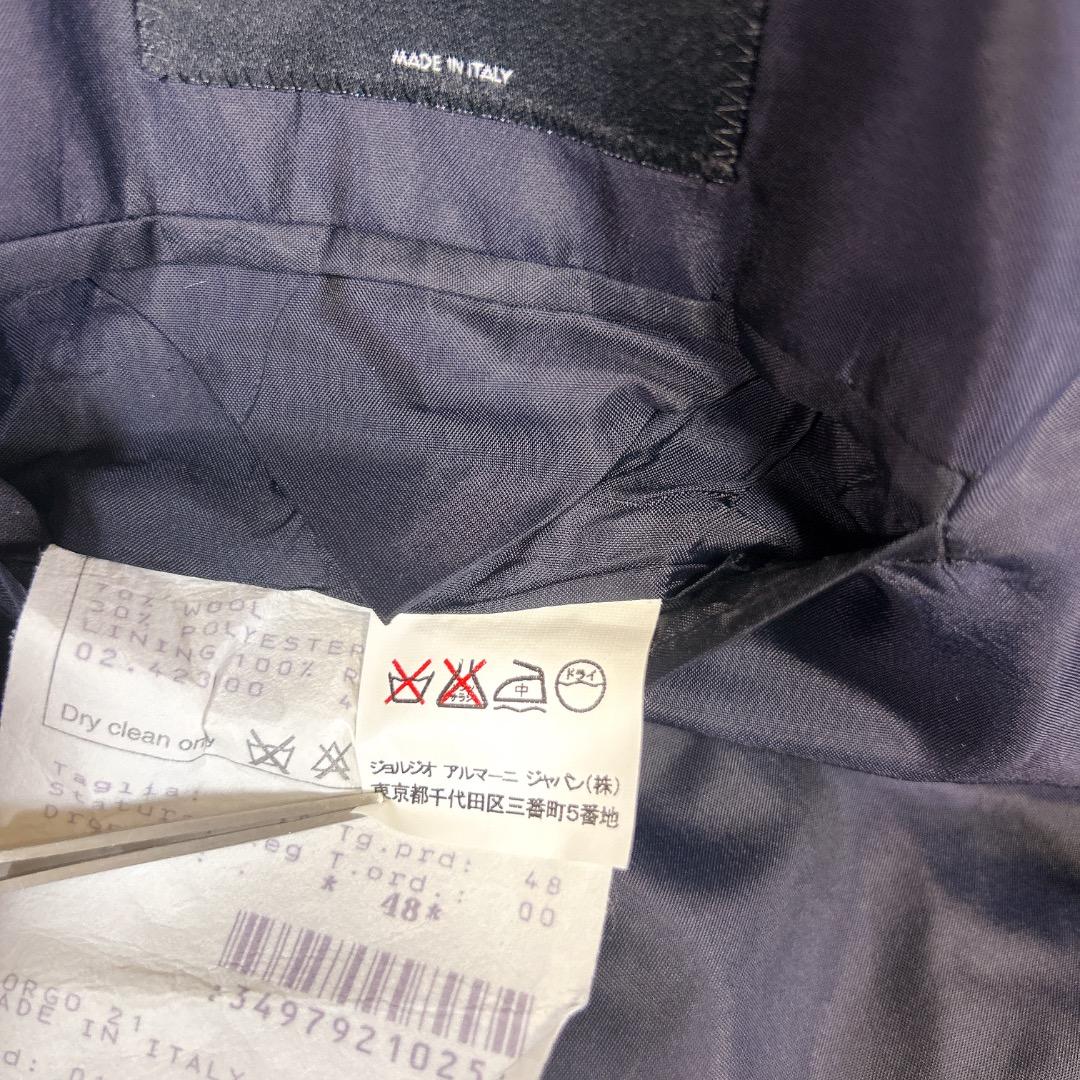 美品　ジョルジオアルマーニ　紺ブレ　セットアップ　ネイビー　紺色　高級　イタリア
