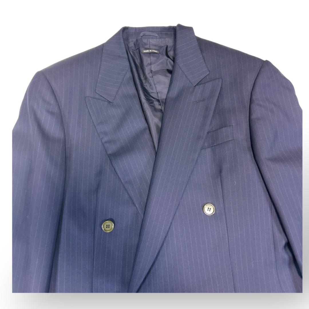 美品　ジョルジオアルマーニ　紺ブレ　セットアップ　ネイビー　紺色　高級　イタリア