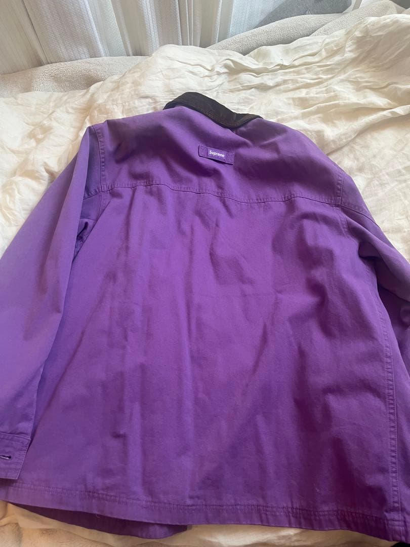 コーデュロイ襟 supreme バーンコートL 美品