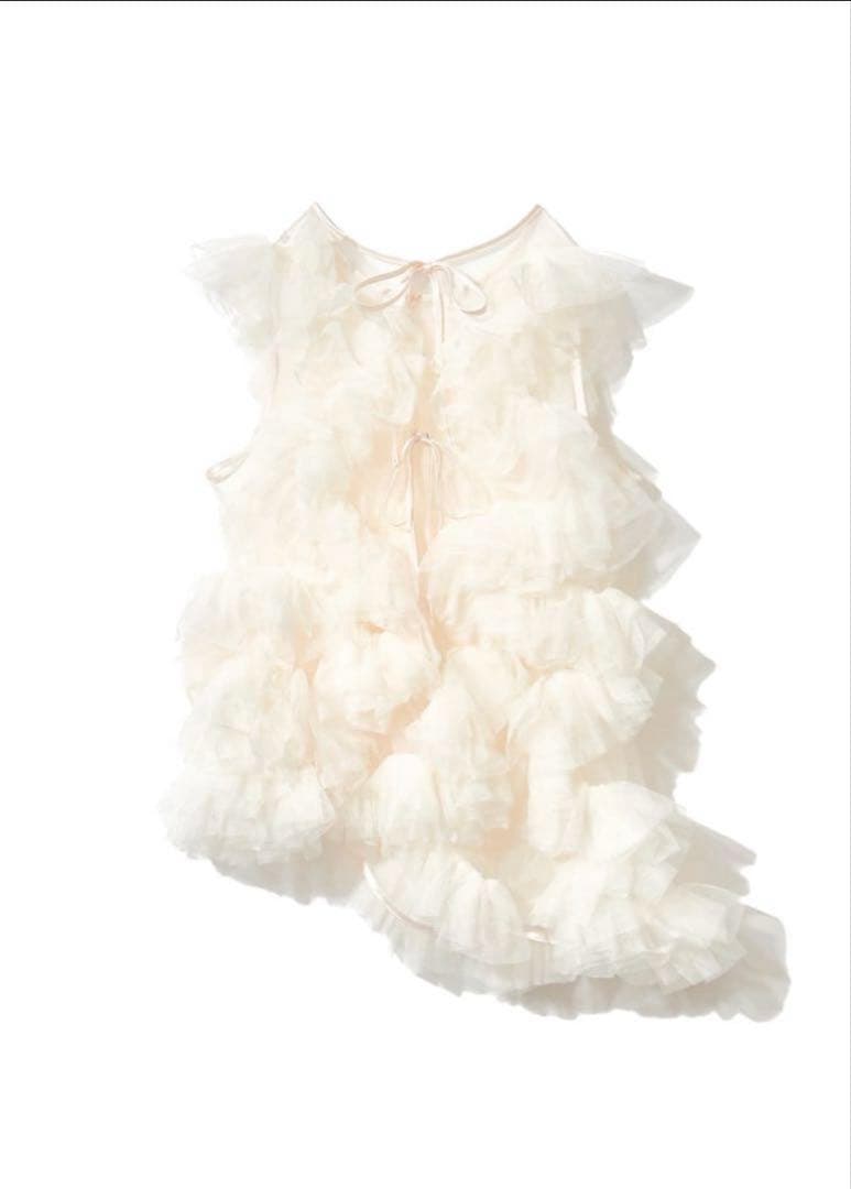 NOTREemor asymmetry tulle tops ノートルエモア