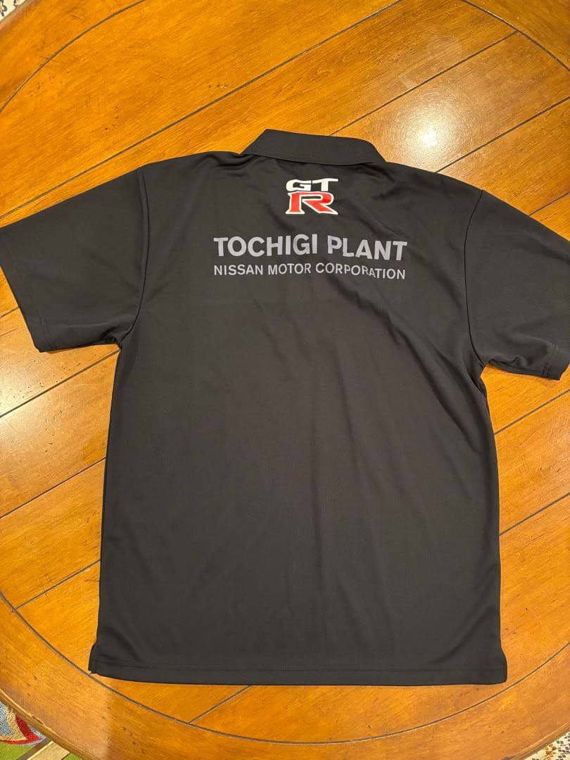 Nissan GT-R Tochigi Plant ポロシャツ 黒