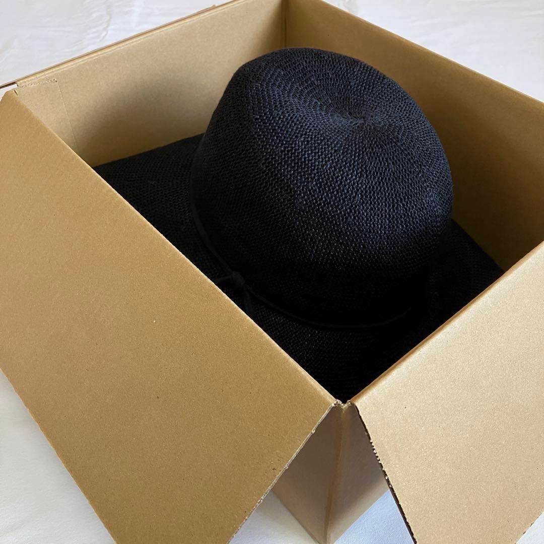 【サンバリア100】 リネンサーモハット ブラック