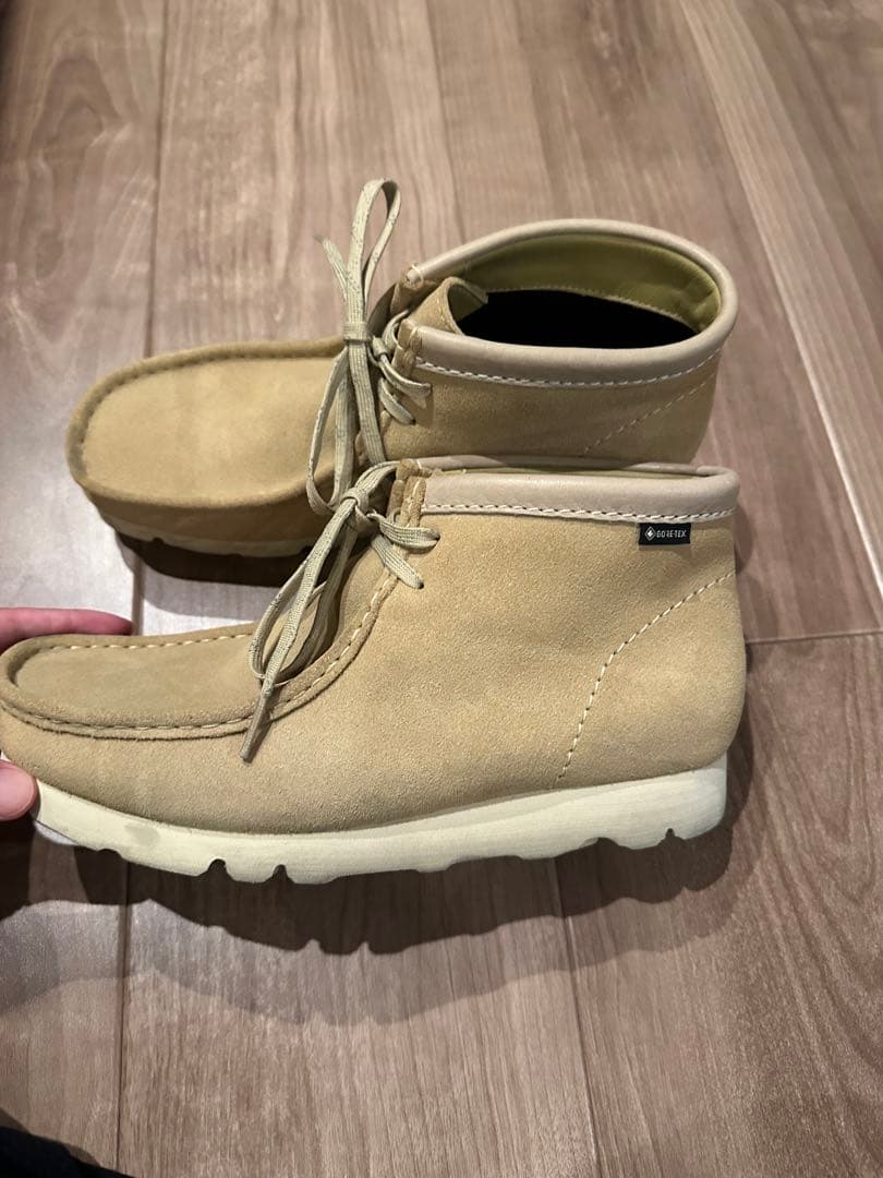 CLARKS ワラビーブーツ（ゴアテックス）ベージュ　サイズUS9（27cm）
