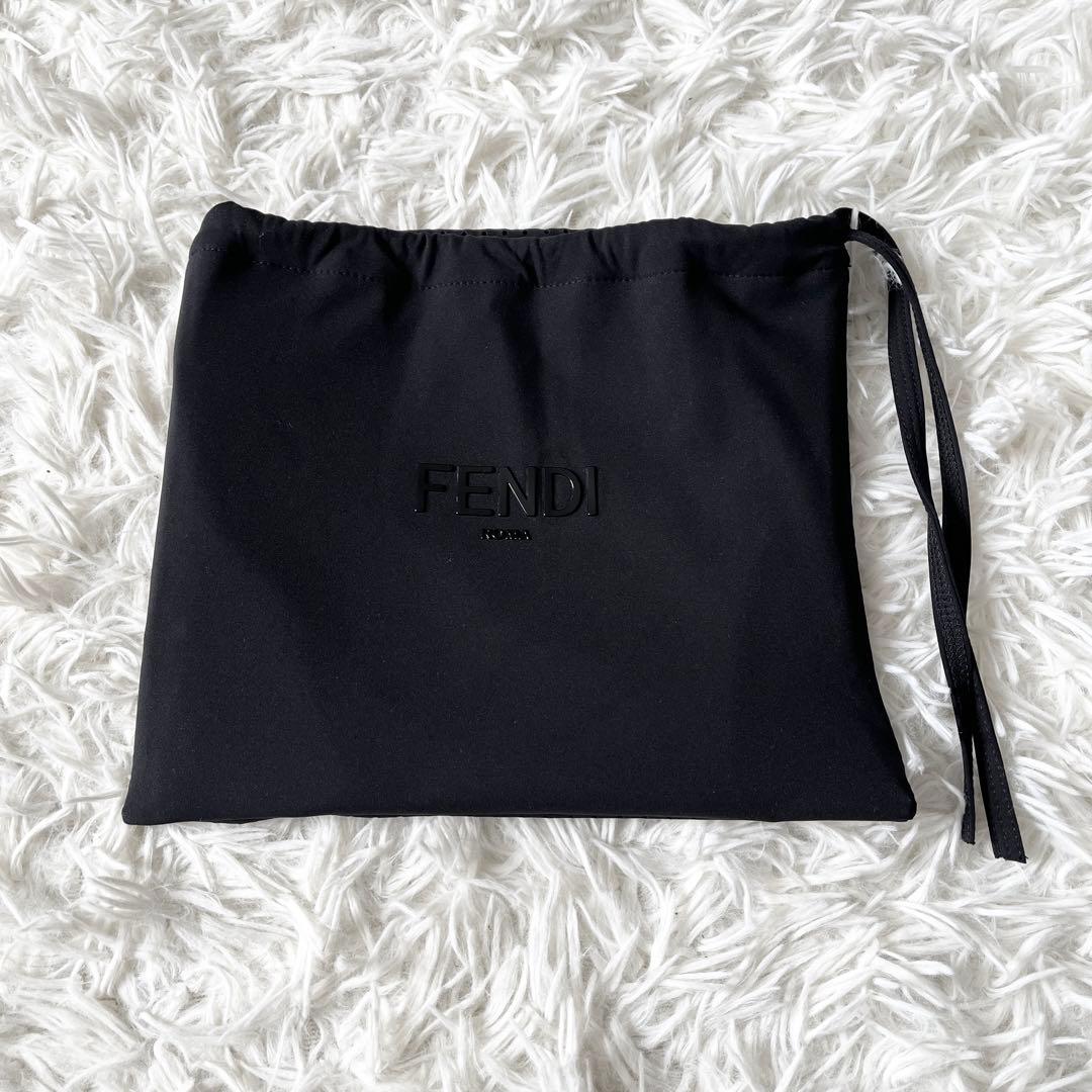 フェンディ　水着　ビキニ　ズッカ柄　ブラウン　黒　42サイズ　専用ポーチ付き