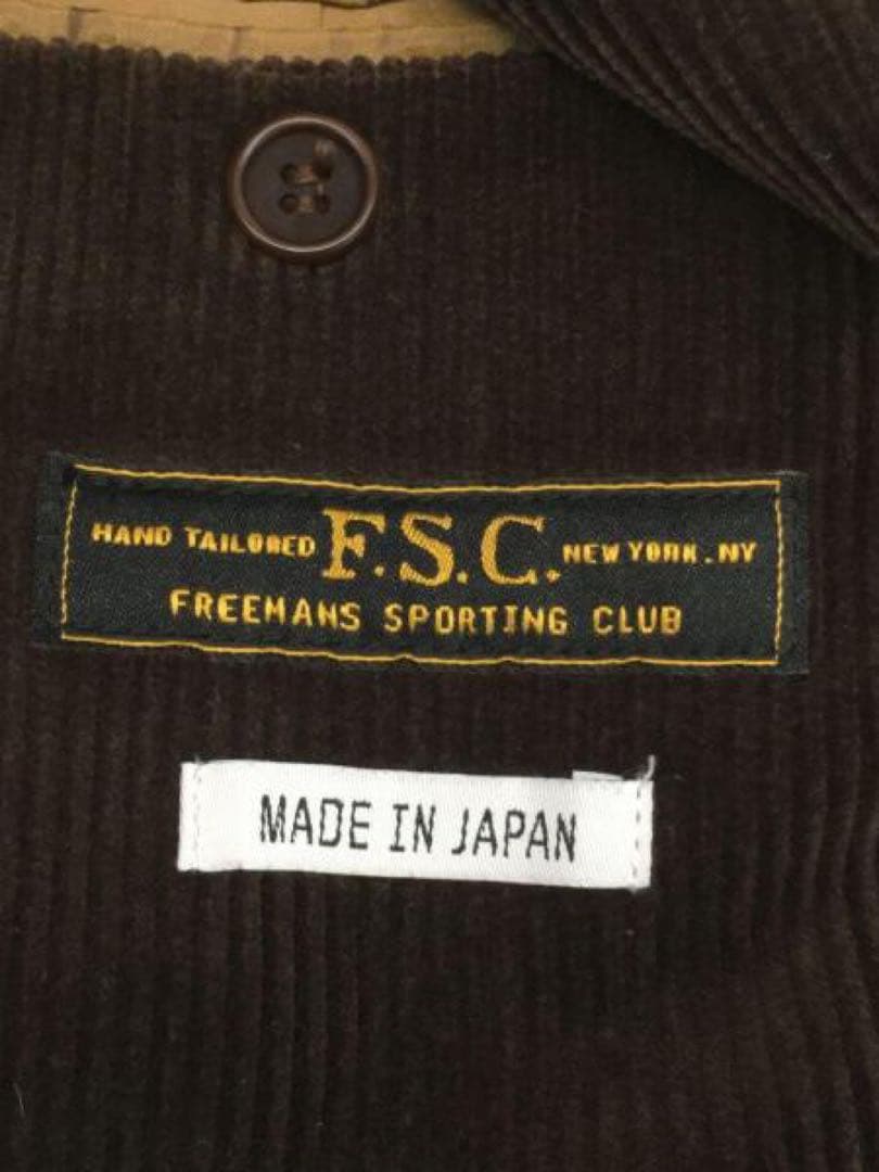 日本製【FSC】フレンチワーク風コーデュロイダブルブレストジャケット UR購入