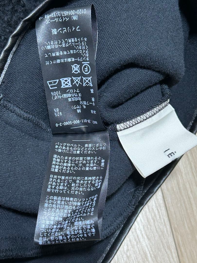 ほぼ新品　ヤクコフリース ハーフZIPフルオーバー ブラック M